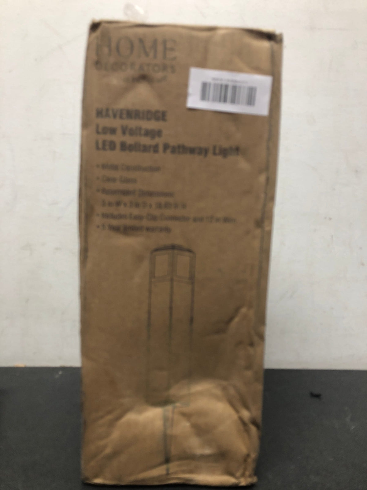 Home decorators collection KSZ1501LM-01/MB Havenridge 12 in. 25-Watt Equivalent Low Voltage Matte Black Integrated LED Outdoor Bollard Light