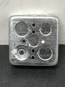 Steel city 521511234GB-50R 1-Gang 4 in. New Work Metal Electrical Wall Box with Ground Bump