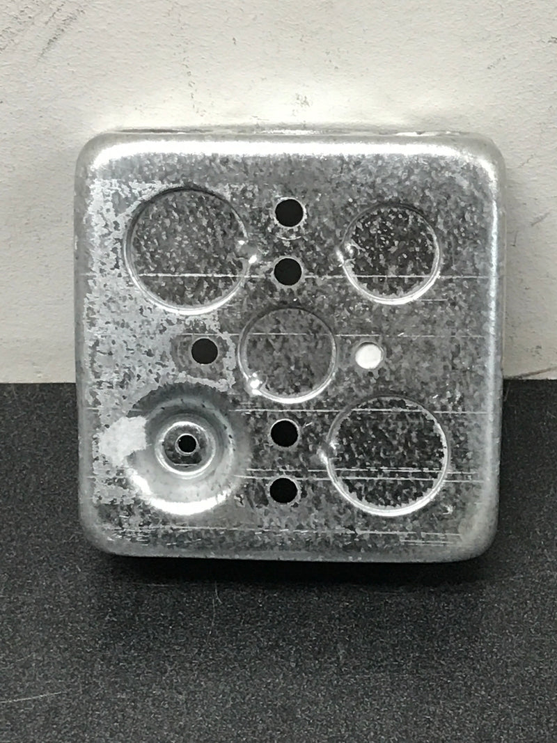 Steel city 521511234GB-50R 1-Gang 4 in. New Work Metal Electrical Wall Box with Ground Bump