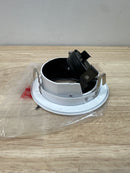 Elco EL1420W 4" Bi Pin Adjustable Slot Aperture Trim - White