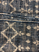 Jonathan y SMB108B-9 Ourika Moroccan Geometric Textured Weave Navy/Light Gray 9 ft. x 12 ft. Indoor/Outdoor Area Rug
