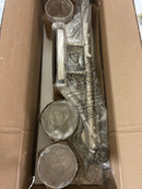 Progress lighting P300156-009 Adley Collection 23 in. 3-Light Brushed Nickel Clear Glass New Traditional Bathroom Vanity Light