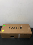 Emtek 4820ROUUS19 Baden Sectional Single Cylinder Keyed Entry Handleset with Round Interior Knob - Flat Black