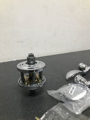 Baldwin PSCURLTRR260 Curve Passage Leverset with Traditional Round Rose - Left Handed - Polished Chrome