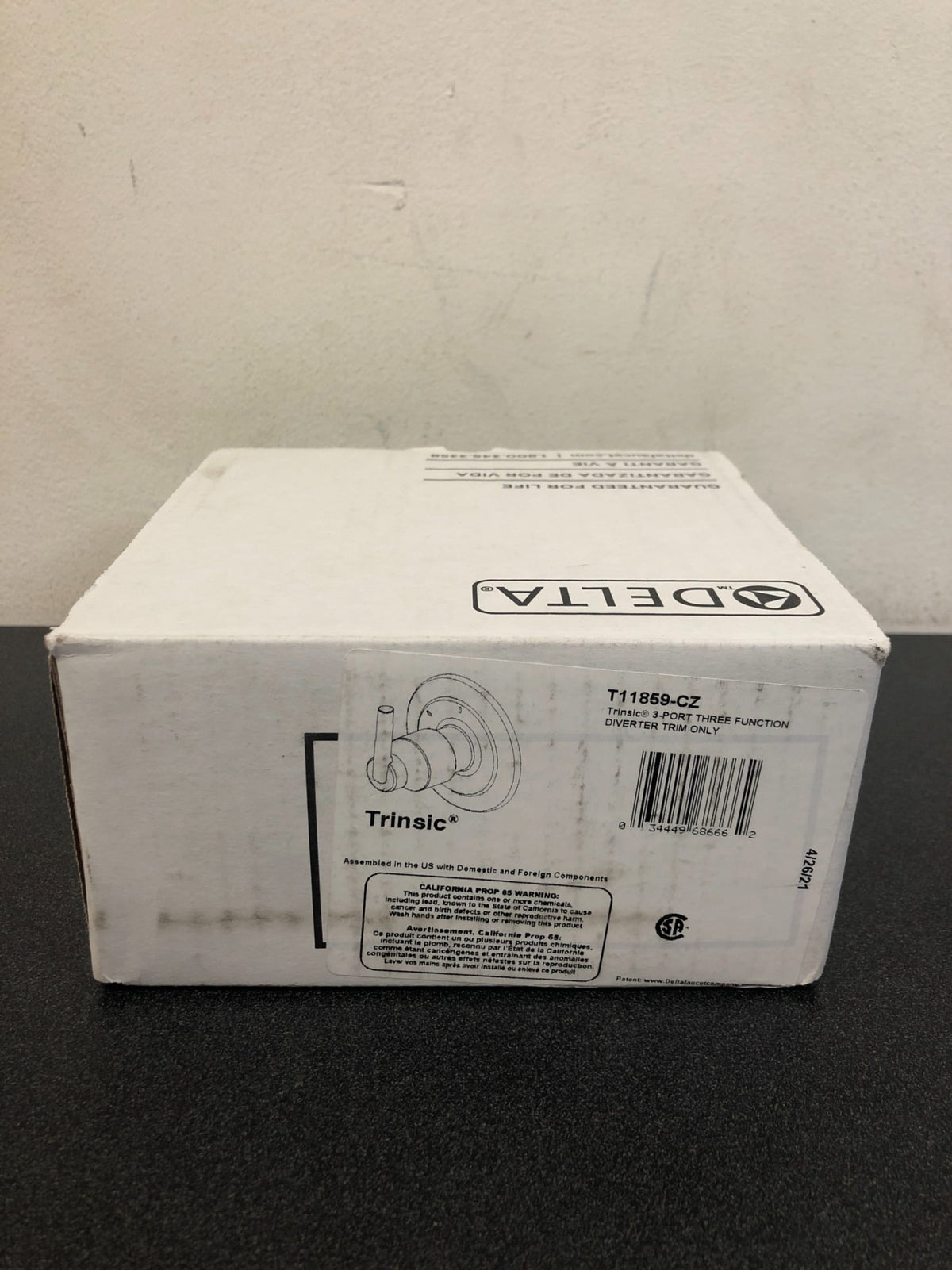 Delta Trinsic Three Function Diverter Valve Trim Less Rough-In Valve - Two Independent Positions, One Shared Position