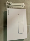 Swiss Madison SM-WC003W Wall Mount Dual Flush Actuator Plate with Rectangle Push Buttons - White