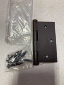 Signature Hardware 461732 3.5" x 3.5" Solid Bronze Mortise Door Hinge - Single Hinge - Dark Bronze