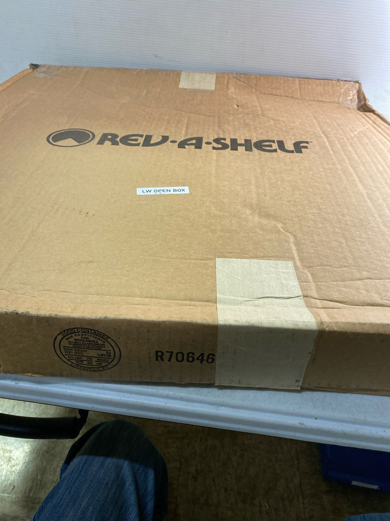 Rev-A-Shelf 6901-24-15-52 RAS Polymer 24" Diameter Replacement Pie Cut Lazy Susan Shelf - Shelf ONLY - Almond