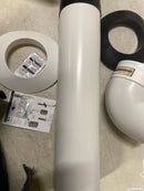 Rinnai 223177PP 3 in. / 5 in. x 21 in. Plastic Condensing Horizontal Termination Vent Kit for SE and SE plus Tankless Water Heaters