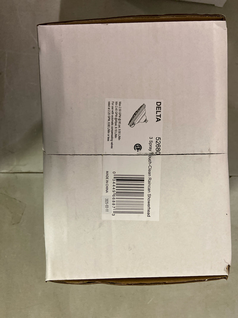 Delta Faucet 3-Spray Touch-Clean Shower Head, Chrome 52680