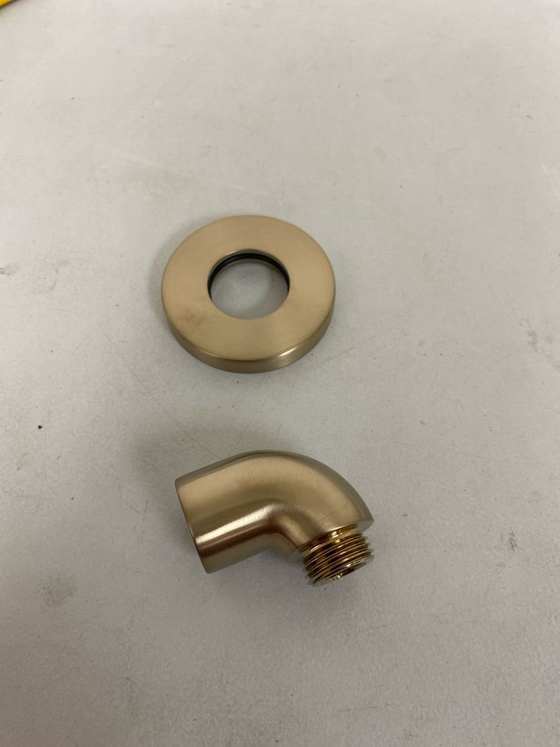 Kohler K-22172-BV Purist Stillness Wall Supply Elbow with Check Valve - Vibrant Brushed Bronze