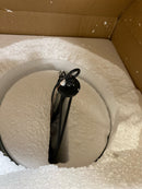 Homeplace lighting 347011MB Madison 14 in. W x 19 in. H 1-Light Pendant in Matte Black with Clear Seeded Glass