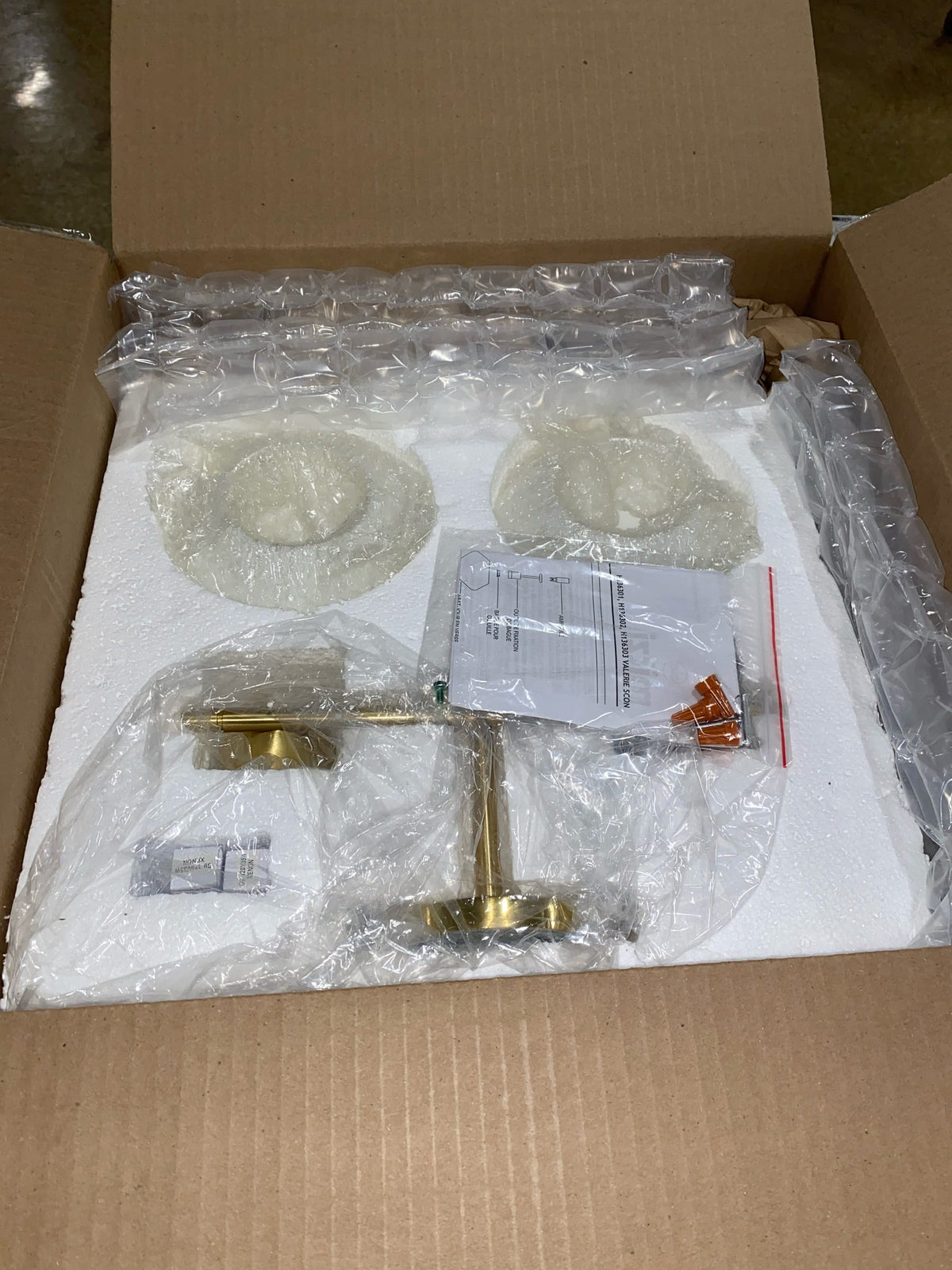 Hudson Valley Lighting Mitzi H136302-AGB Valerie Bathroom, 2-Light, 35W, Aged Brass Finish, Opal Matte Glass (14''W x 6''H)
