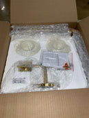 Hudson Valley Lighting Mitzi H136302-AGB Valerie Bathroom, 2-Light, 35W, Aged Brass Finish, Opal Matte Glass (14''W x 6''H)