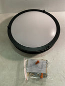 Minka Lavery 714-66A-L Vantage LED Flush Mount, 1-Light, 20 Total Watts, 13.75-in H x 3.63-in W, Coal Black