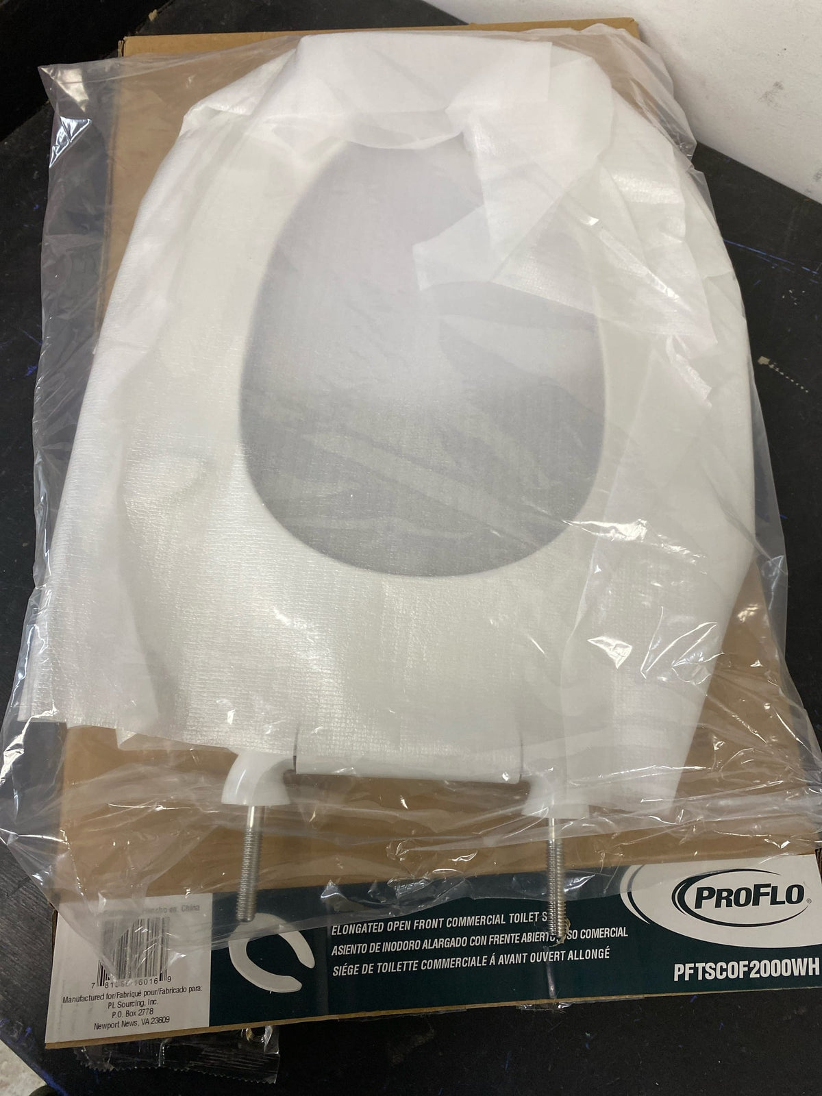 PROFLO PFTSCOF2000WH PROFLO PFTSCOF2000 Elongated Open-Front Toilet Seat