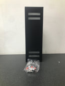 Rrtyo 81010000032828 2-Light Matte Black Square Aluminum Outdoor Wall Lantern Sconce