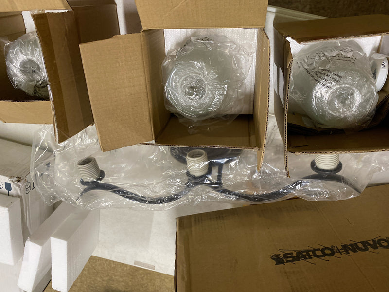 Progress Lighting P2020-20 Inspire 3 Light Bathroom Vanity Light with Etched Glass Shades - 22" Wide - Antique Bronze