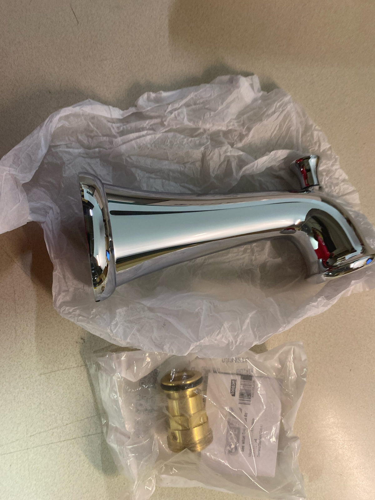 Delta RP52153 6-1/2" Diverter Wall Mounted Tub Spout - Chrome