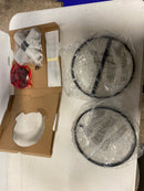 Lnc A02969 Black Semi Flush Mount Rustic 4-Light Drum Farmhouse Ceiling Lights Bronze Bedroom Ceiling Light Fixtures