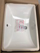 American Standard White Undermount Rectangular Bathroom Sink with Overflow Drain (13.75-in x 19.75-in)