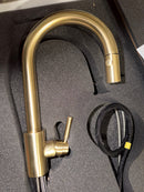 Perrin and Rowe U.4043SEG-2 Holborn 1.8 GPM Single Hole Pull Down Bar Faucet - Satin English Gold