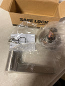Kwikset Safe Lock Daylon Lever Round Rose Dummy Lock Satin Nickel