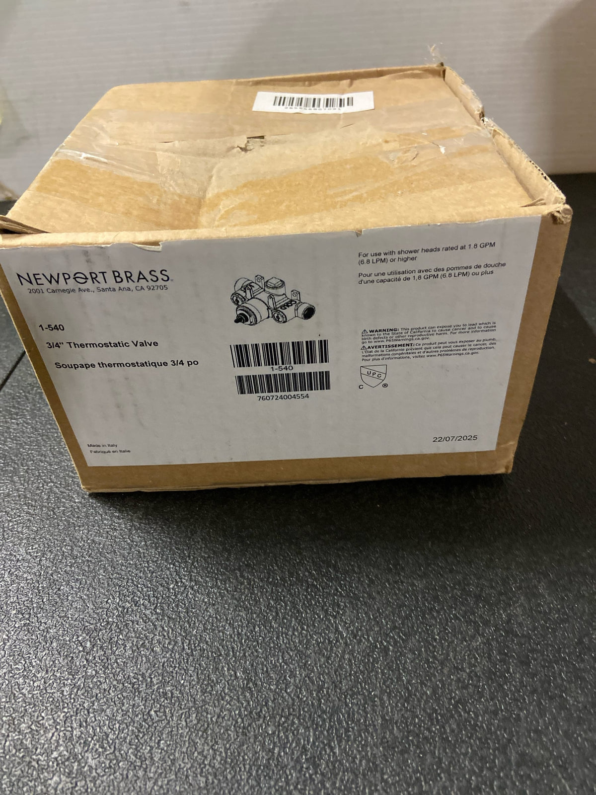 DaVinci TMV-07-C-OMBG Thermostatic Mixer (less valve) F092600032 BR54