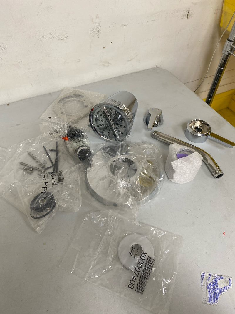 Delta T17271-PR Galeon Monitor 17 Series Dual Function Pressure Balanced Shower Only with Integrated Volume Control and Cylinder Showerhead - Less Rough-In Valve - Lumicoat Chrome