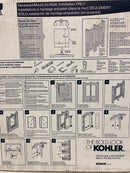 Kohler K-CB-CLR1620FS 16" x 20" Single Door Reversible Hinge Frameless Mirrored Medicine Cabinet - Silver Aluminum