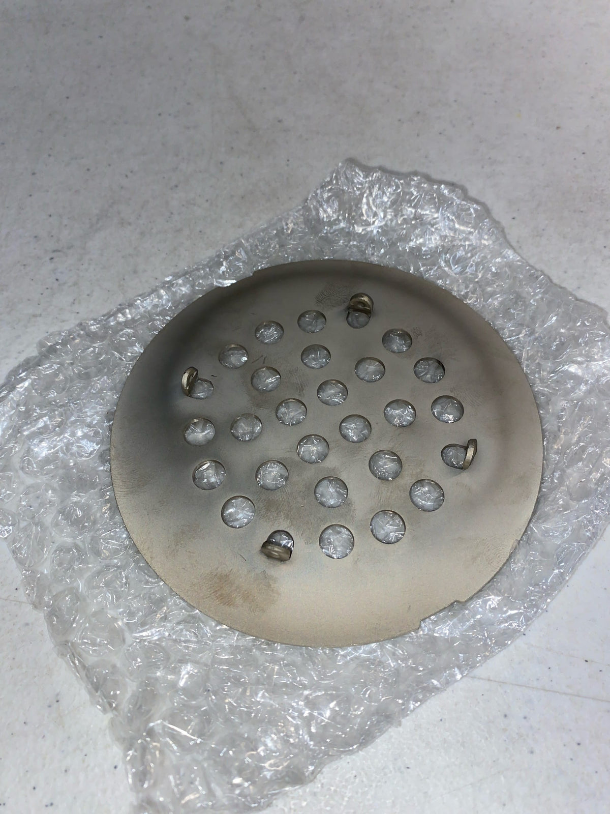 Moen 101663BN 4-1/4" Round Shower Drain Cover with Snap-In Installation - Brushed Nickel