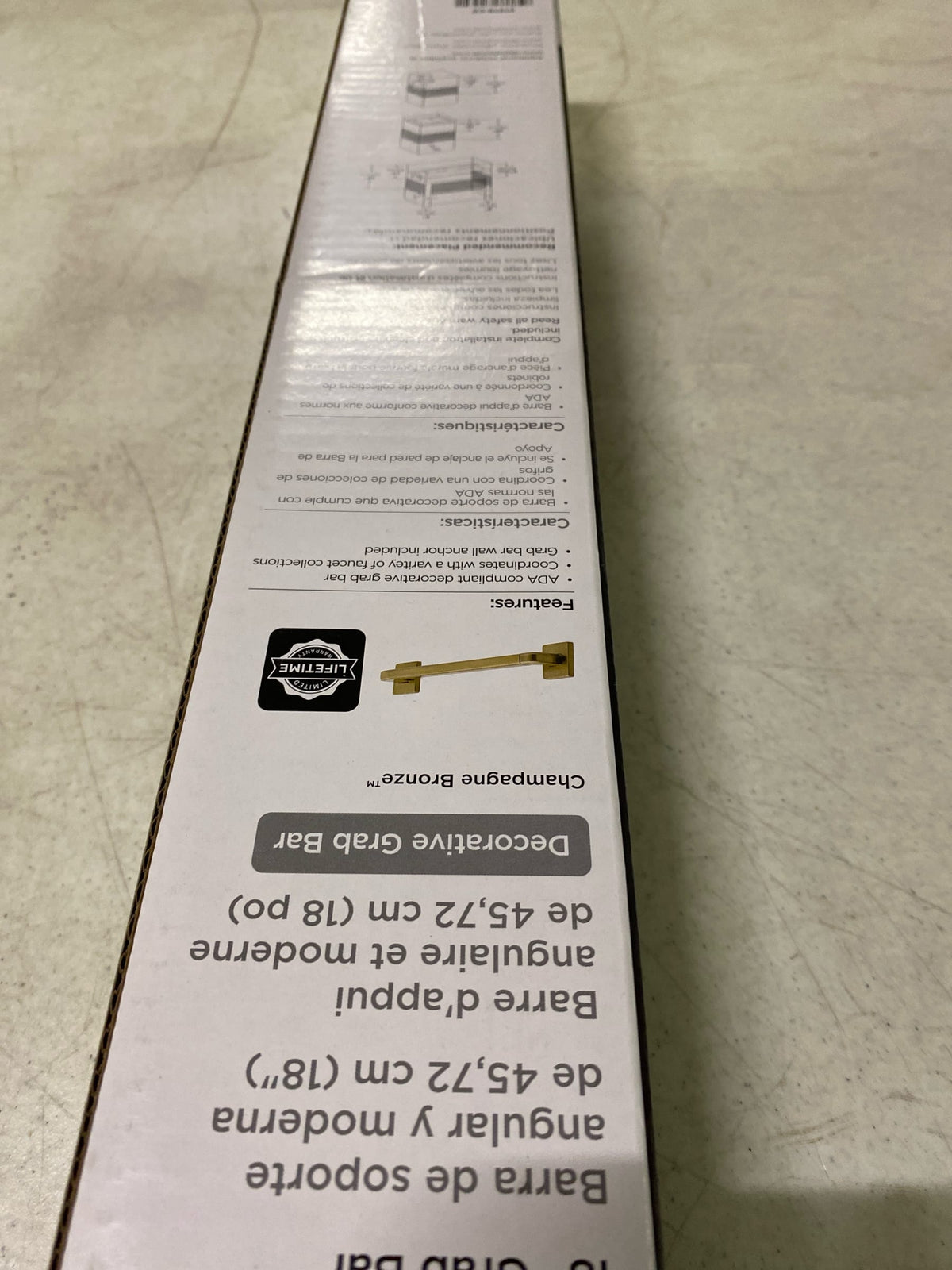 Delta 41918-CZ 18" Bathroom Grab Bar - Champagne Bronze