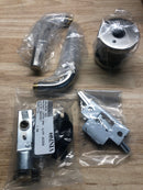 Omnia 11/00.SD32D Non-Turning One-Sided Door Lever with 11 Style Handle and Round Rose - Satin Stainless Steel