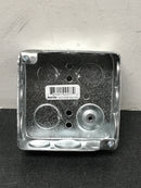Steel city 521511234GB-50R 1-Gang 4 in. New Work Metal Electrical Wall Box with Ground Bump