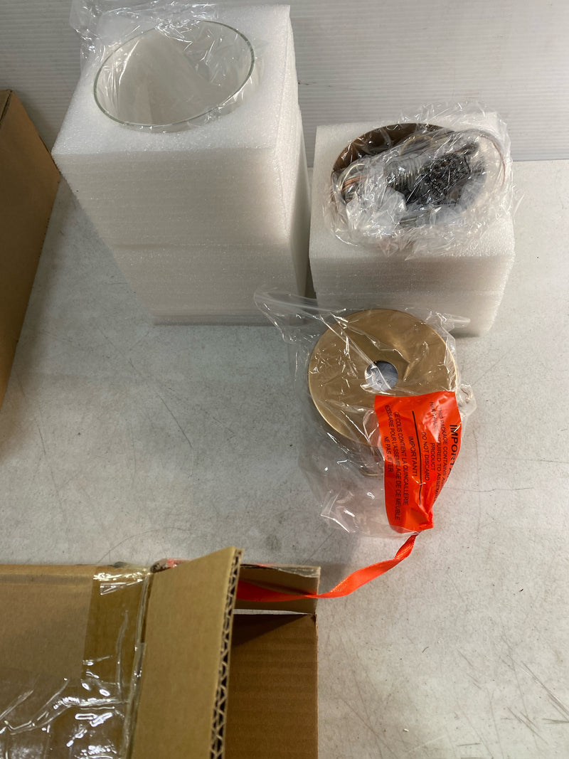 Uolfin 47FVF3HD24277QF Mid-Century Cylinder Kitchen Island Hanging Pendant Light 1-Light Brass Gold Modern Pendant Light with Clear Glass Shade