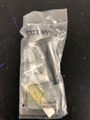 Baldwin 4045190 3 Inch Baseboard Mounted Rigid Door Stop - Satin Black