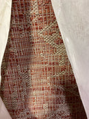 JONATHAN Y SANTA MONICA 9' Square Area Rug, Tela Bohemian Textured Weave Floral - Red/Taupe, SMB100A-9SQ