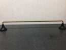 Kohler K-27426-BMB Tone 24" Towel Bar - Matte Black with Moderne Brass