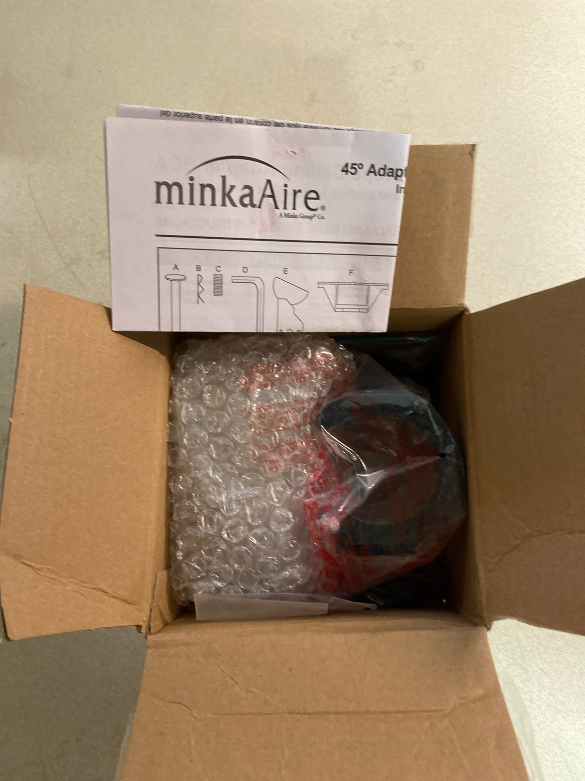 MinkaAire A245-BG Sloped Ceiling Adapter - Bahama Beige