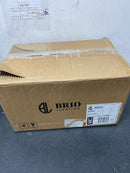 Brio Lighting Finley, 1-Light Wall Sconce with White Fabric Shade with Long Decorative Arm in Gold Brushed and Nickel Perfect for a Bedroom, Bathroom, Hallway Entry, and Fireplace