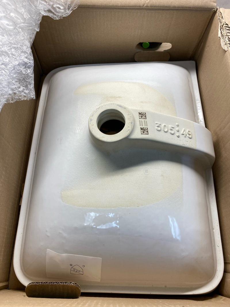 Duravit 0305490017 Starck 3 20-7/8" Rectangular Ceramic Undermount Bathroom Sink with Overflow - White