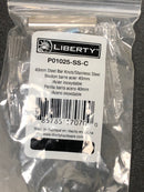 Liberty P01025-SS-C Brushed Steel Bar 1-5/8 in. (41 mm) Cabinet Knob in Stainless Steel