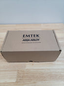 Emtek 5442MB 10 Inch Stretto Rectangular Single Cylinder Keyed Sideplate Entry Set from the Sandcast Bronze Collection - Medium Bronze