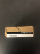 Baldwin 1035055I Polished Nickel 3.5" x 3.5" Solid Brass Square Corner Plain Bearing Mortise Hinge - Single Hinge