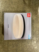 GLOBE Electric 66000132 35W LED Integrated Flush Mount Ceiling Light, Matte Black, Frosted Ribbed Acrylic Diffuser, 1800 Lumens, 2700 Kelvin, 90 CRI, Dimmable, 50 000 Hour Lifespan
