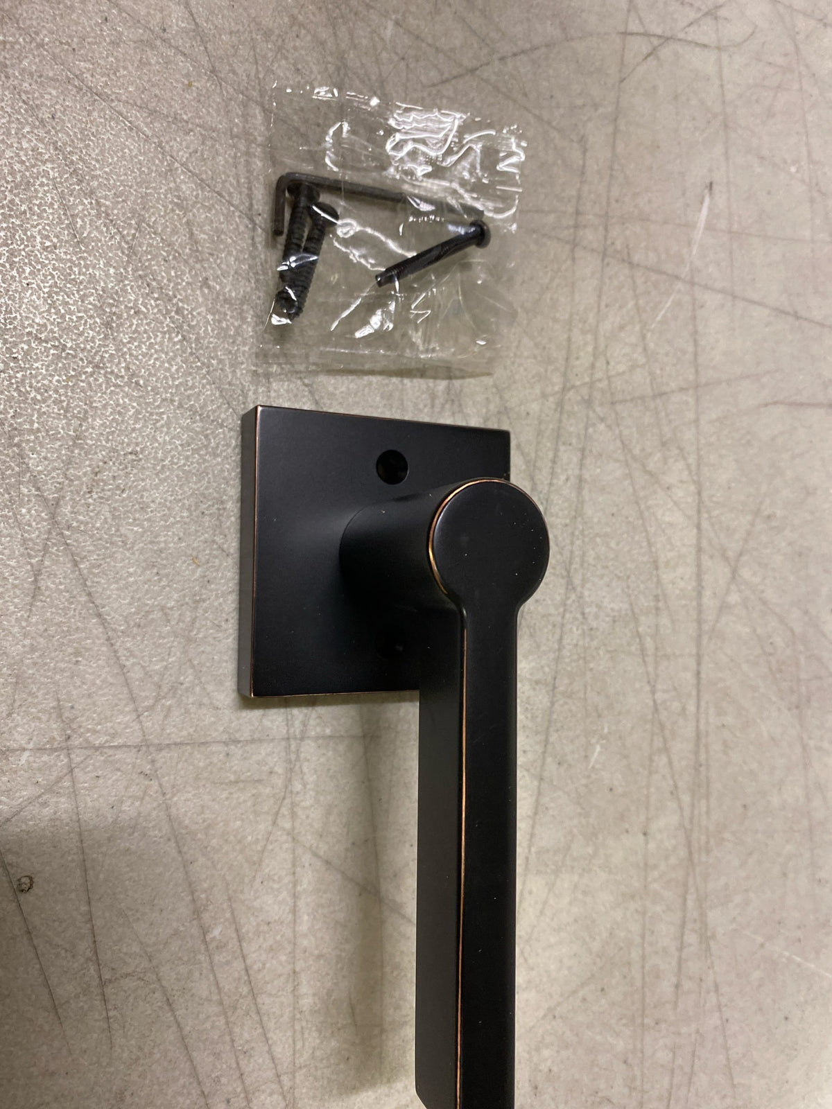 Miseno MLK5022ORB Lorton Flat Bar Non-Turning One-Sided Door Lever - Oil Rubbed Bronze