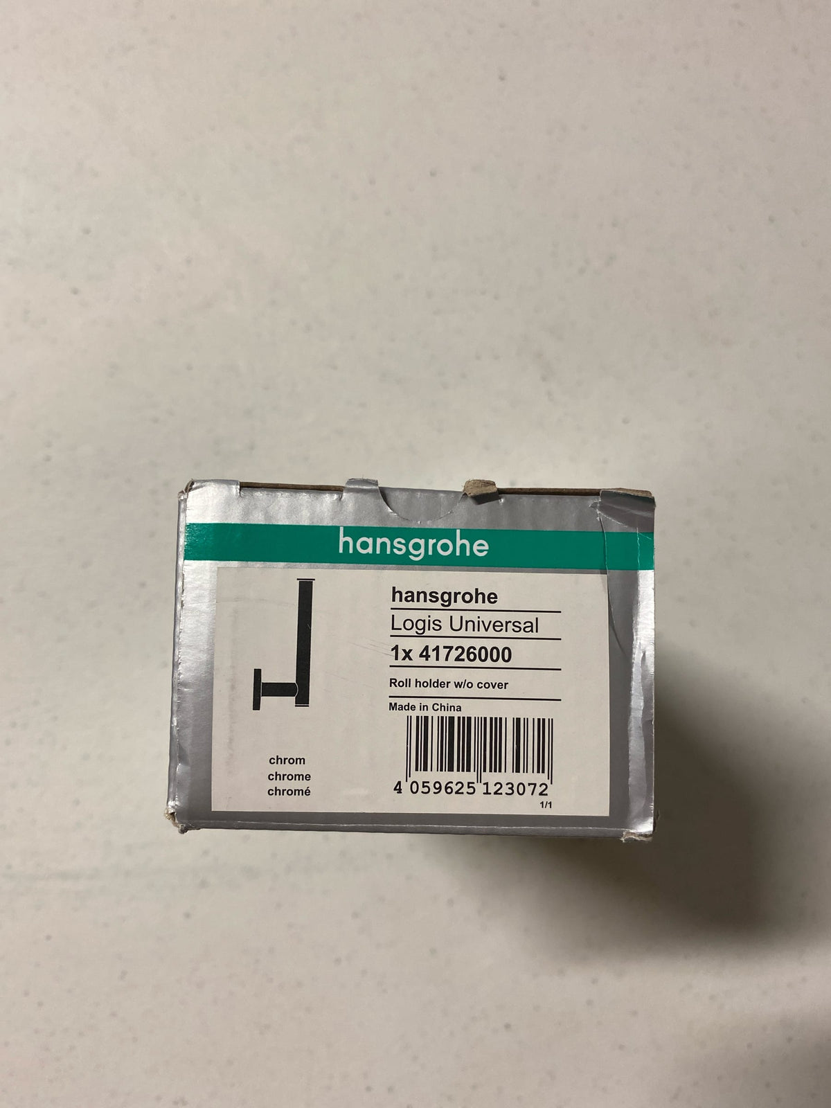 hansgrohe Toilet Paper Holder without Cover 7-inch Toilet Paper Holder in Chrome, 41726000