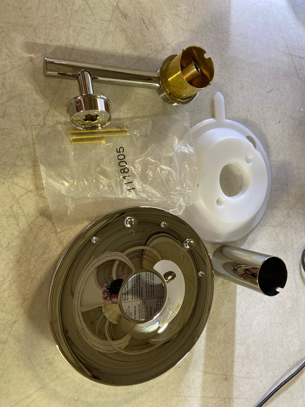 Kohler K-TS14423-4-SN Purist Pressure Balanced Valve Trim Only with Single Lever Handle - Less Rough In - Vibrant Polished Nickel