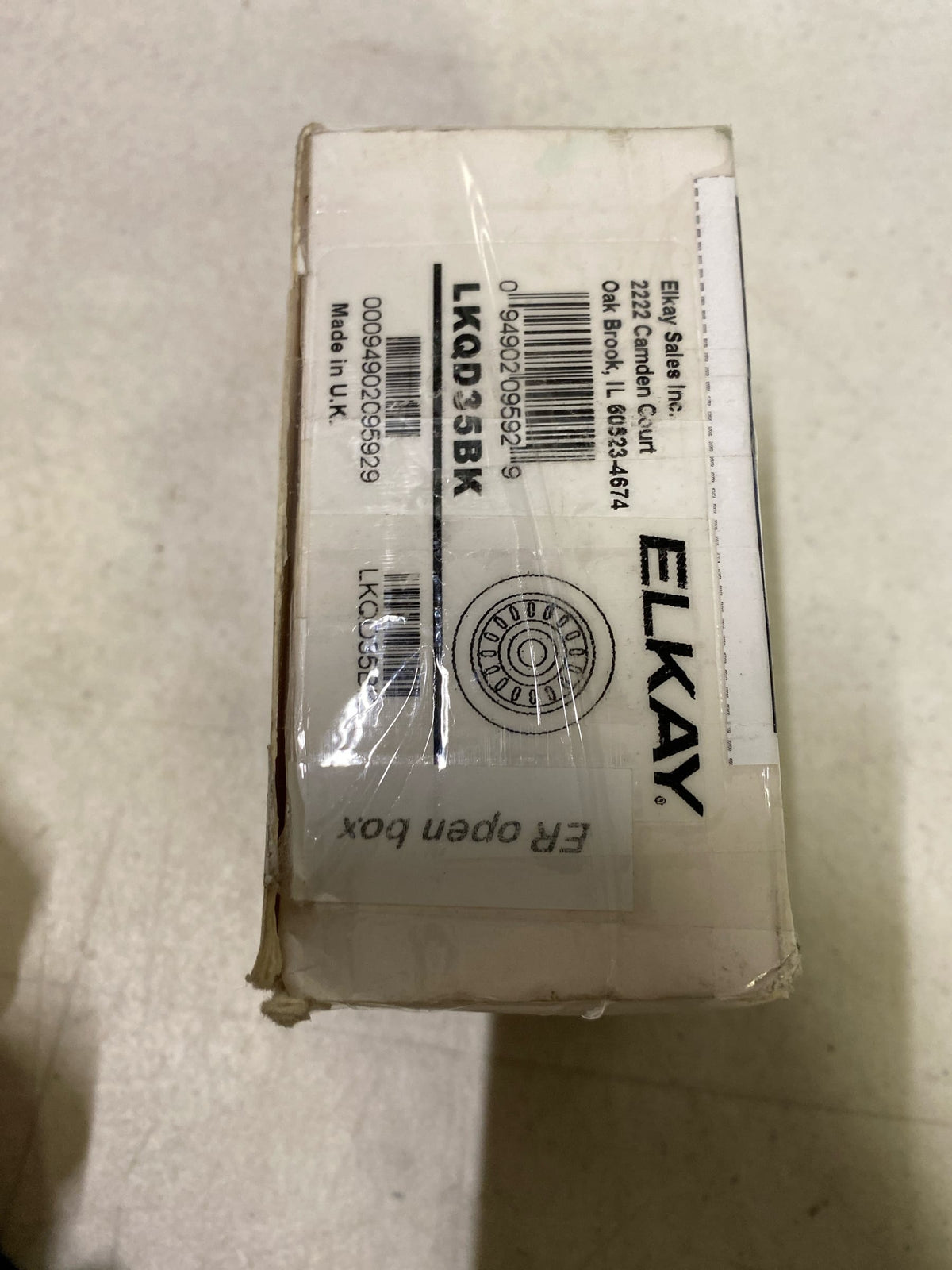 Elkay Polymer Disposer Fitting for 3-1/2 in. Sink Drain Opening in Black-LKQD35BK