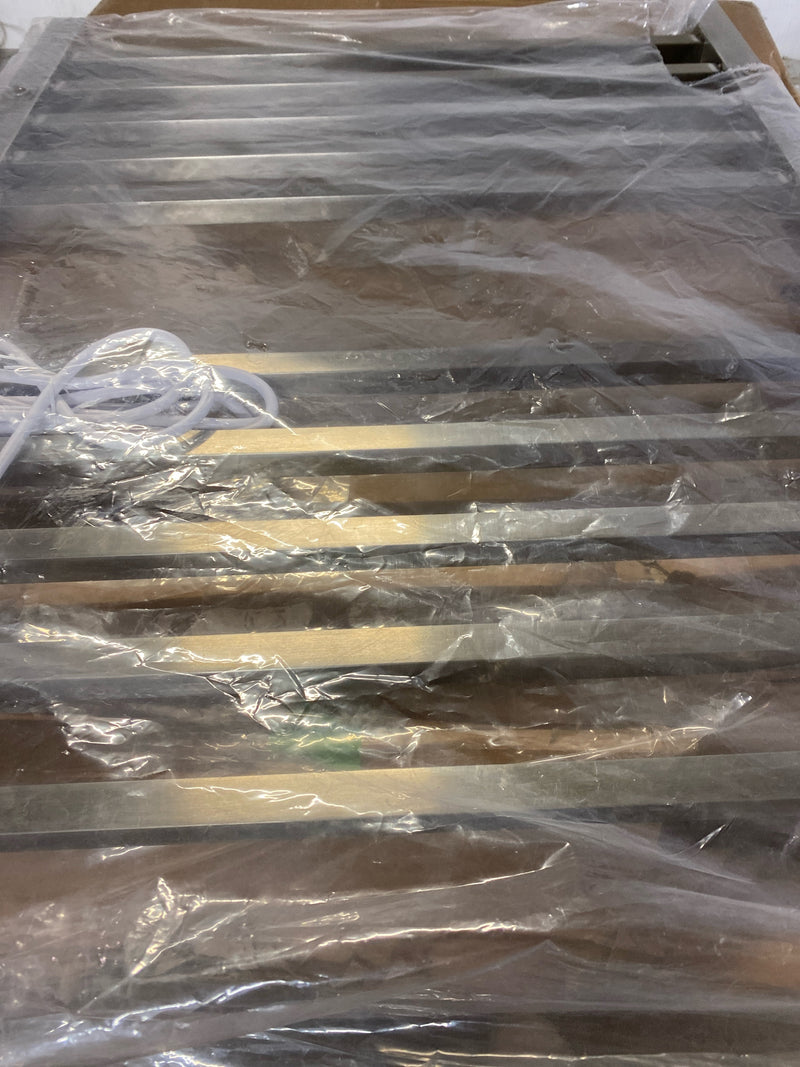 Amba RSWH-B Radiant Square Hardwired + Plug-in Combo 10 Bar Towel Warmer in Brushed